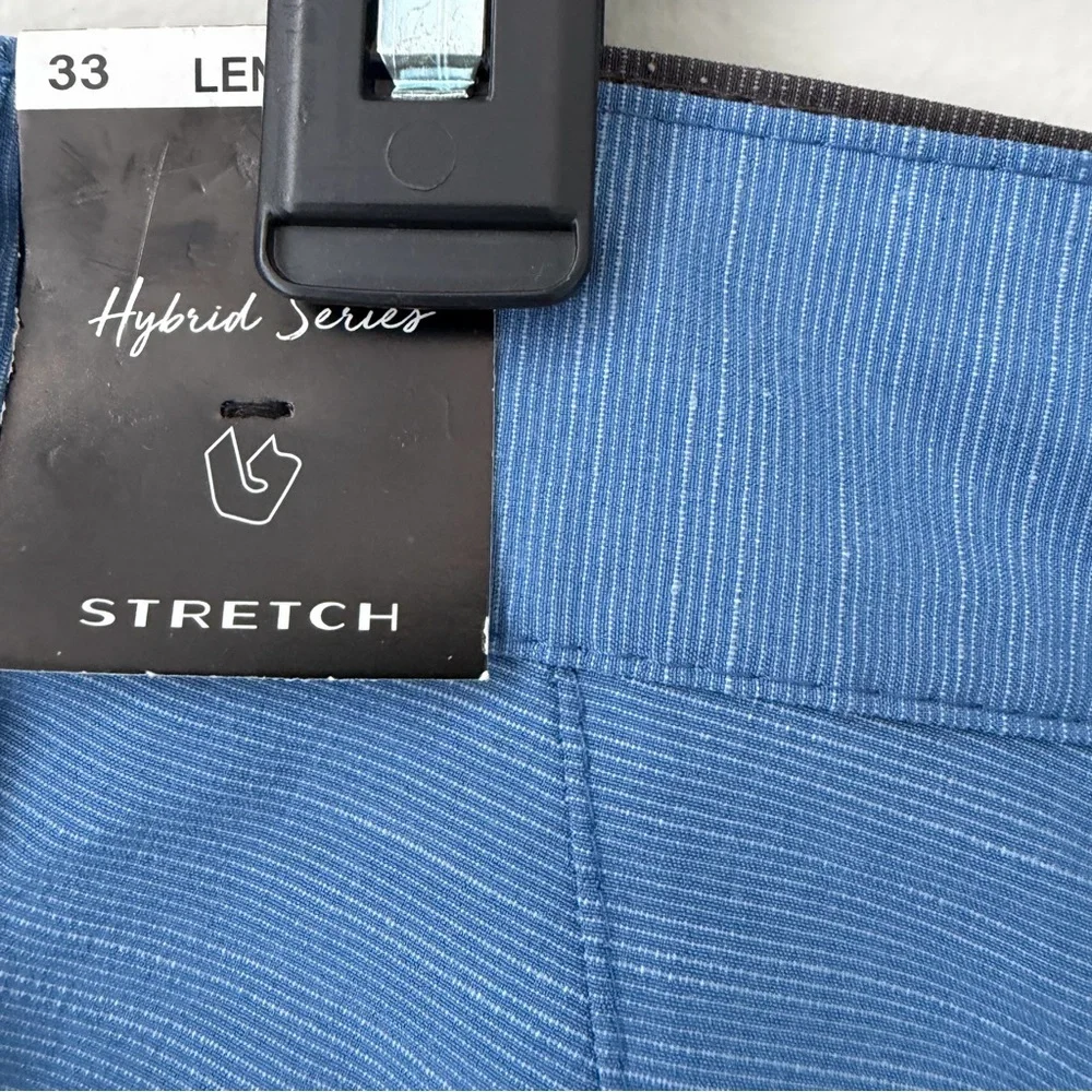 NWT Burnside Hybrid Walkshort+Boardshort Sz 33 Pockets Blue Golf Casual Beach